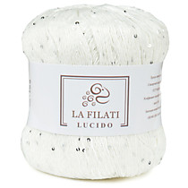 LA FILATI LUCIDO Хлопок с микропайетками Молочный
