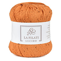 LA FILATI LUCIDO Хлопок с микропайетками Терракотовый