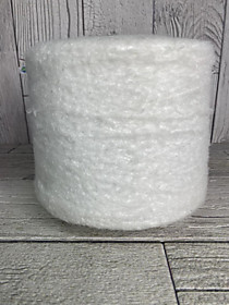 Пряжа Тедди 2 см Ярко-белый