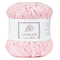 LA FILATI LUCIDO Хлопок с микропайетками Нежно-розовый