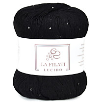 LA FILATI LUCIDO Хлопок с микропайетками Черный