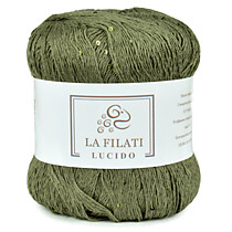 LA FILATI LUCIDO Хлопок с микропайетками Хаки