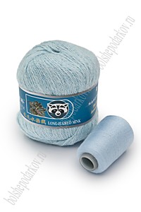 Пряжа Пух норки (синяя этикетка) Светло-голубой