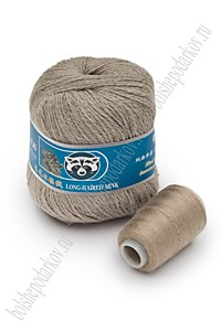 Пряжа Пух норки (синяя этикетка) Темно-бежевый