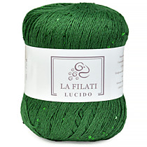 LA FILATI LUCIDO Хлопок с микропайетками Зеленый