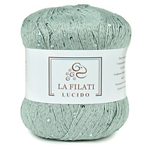 LA FILATI LUCIDO Хлопок с микропайетками Полынь