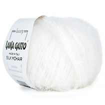 Silk mohair LANA GATTO Белый