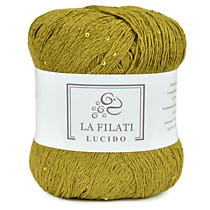 LA FILATI LUCIDO Хлопок с микропайетками Фисташковый