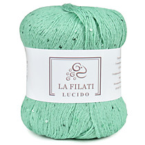 LA FILATI LUCIDO Хлопок с микропайетками Сочная мята