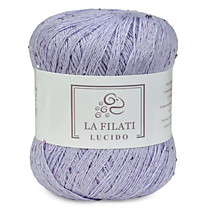 LA FILATI LUCIDO Хлопок с микропайетками Светлая лаванда