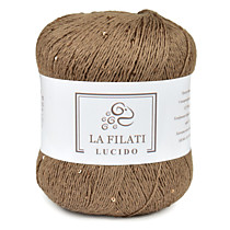 LA FILATI LUCIDO Хлопок с микропайетками Светло-коричневый