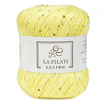 LA FILATI LUCIDO Хлопок с микропайетками Светло-желтый