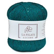 LA FILATI LUCIDO Хлопок с микропайетками Изумрудный