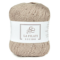 LA FILATI LUCIDO Хлопок с микропайетками Песочный