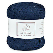 LA FILATI LUCIDO Хлопок с микропайетками Сапфировый